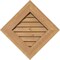 Ekena Millwork Diamond Gable Vent Non-Functional, Western Red Cedar Gable Vent w/Decorative Face Frame, 18"W x 18"H GVWDI18X1802SDUWR - alternate 1